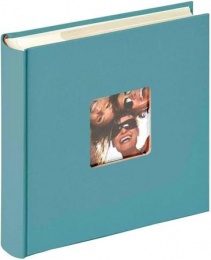 Fotóalbum, 200 fotó, 10x15 cm, "Walther Fun", türkizkék