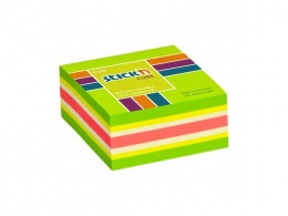 Öntapadó jegyzettömb, 51x51 mm, 250 lap, STICK N, neon zöld