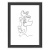 Képkeret, fa, 13x18 cm, "Silhouette", fekete